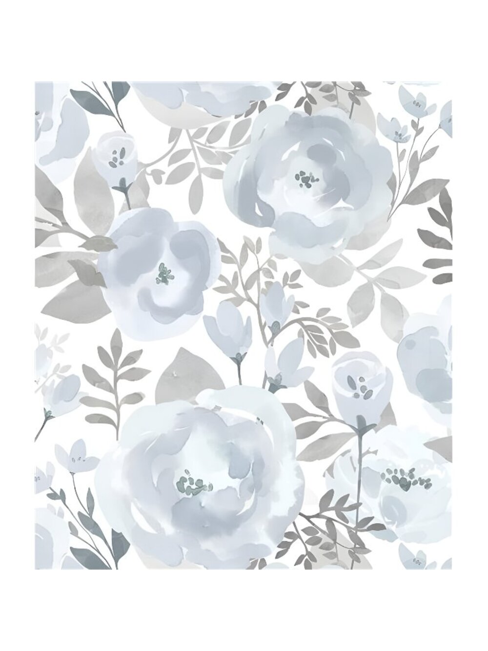 Floral Wallpaper Peel and Stick Wallpaper 17.3inx118.1in Self Adhesive